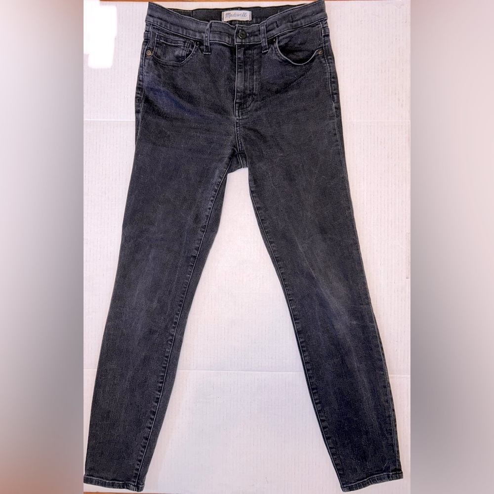 Madewell Jeans Women Size 28 High Riser Skinny Charcoal Gray High Waist